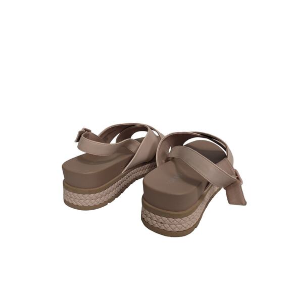 Torrid Women's Criss Cross Flatform Sandal Faux Leather Cross Strap‎ Mauve 11 WW - Picture 8 of 9